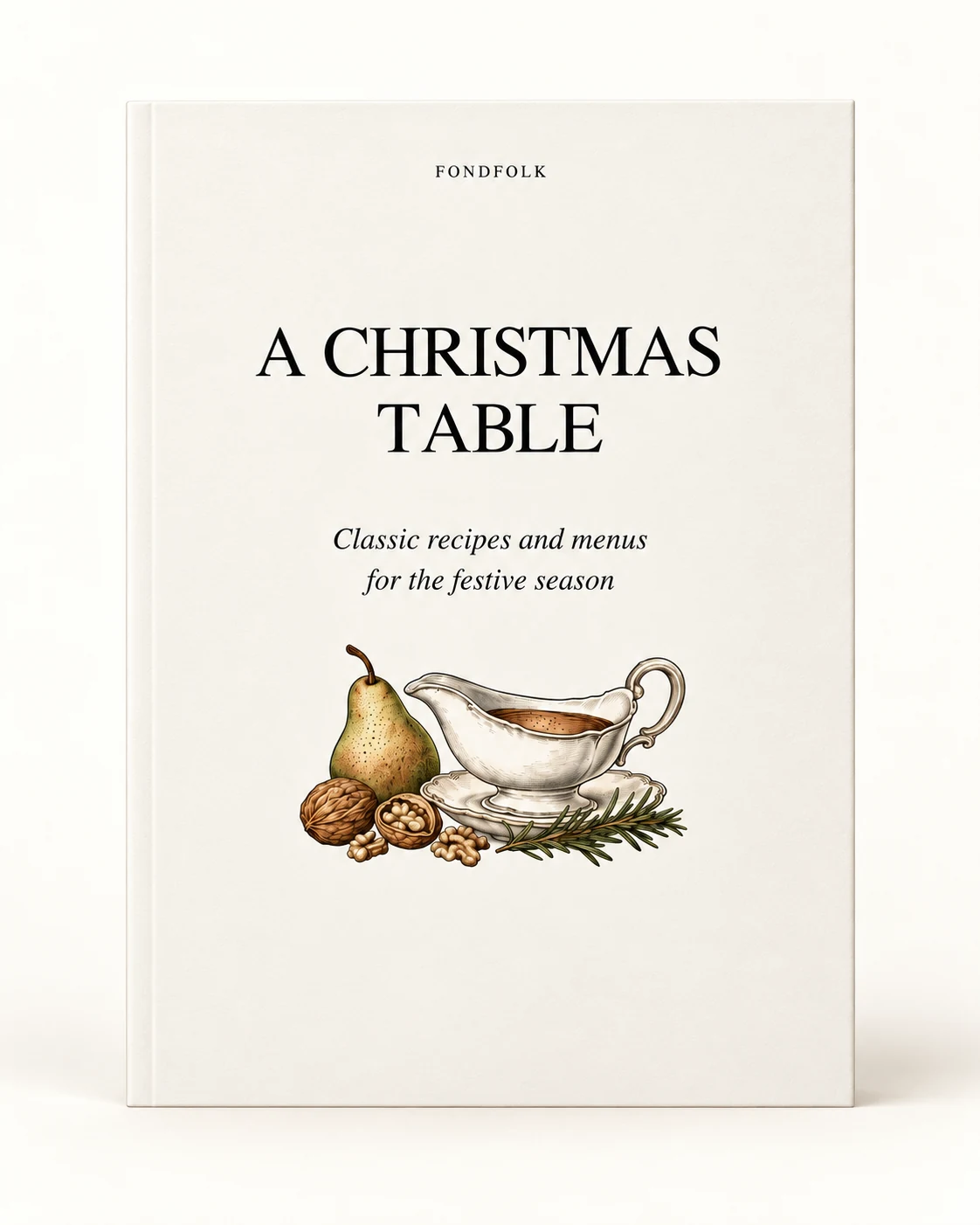 A Christmas Table shown as a front-facing book; digital EPUB and PDF edition