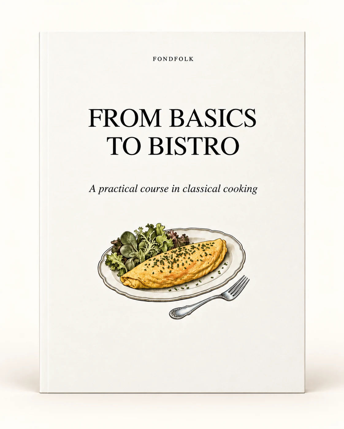 From Basics to Bistro shown as a front-facing book; digital EPUB and PDF edition